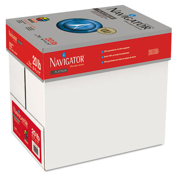 Navigator® Platinum Paper, 99 Bright, 20 Lb, 8.5 X 11, White, 500 Sheets-ream, 10 Reams-carton freeshipping - TVN Wholesale